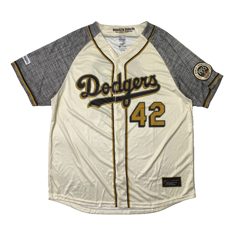 Brooklyn Dodgers Jersey Mens XL Jackie Robinson 1955 Stadium Limited Edition